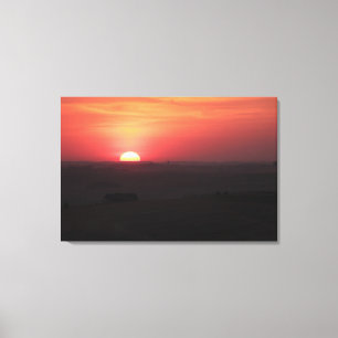 Sunset over the Palouse Canvas Print
