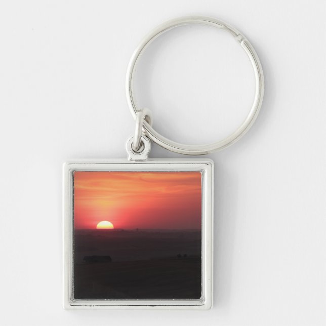 Sunset over the Palouse Keychain (Front)