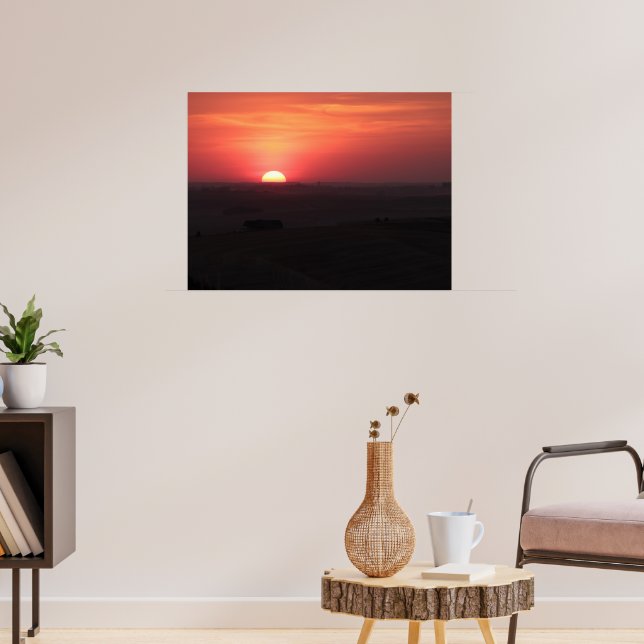Sunset over the Palouse Poster (Living Room 3)