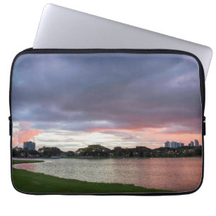 Sunset Over The Park Laptop Sleeve