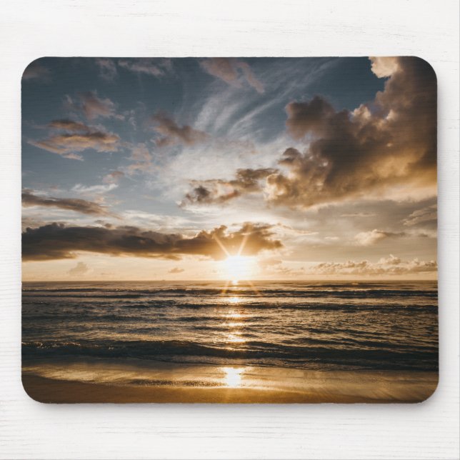 Sunset Over the Sea Mouse Pad (Front)