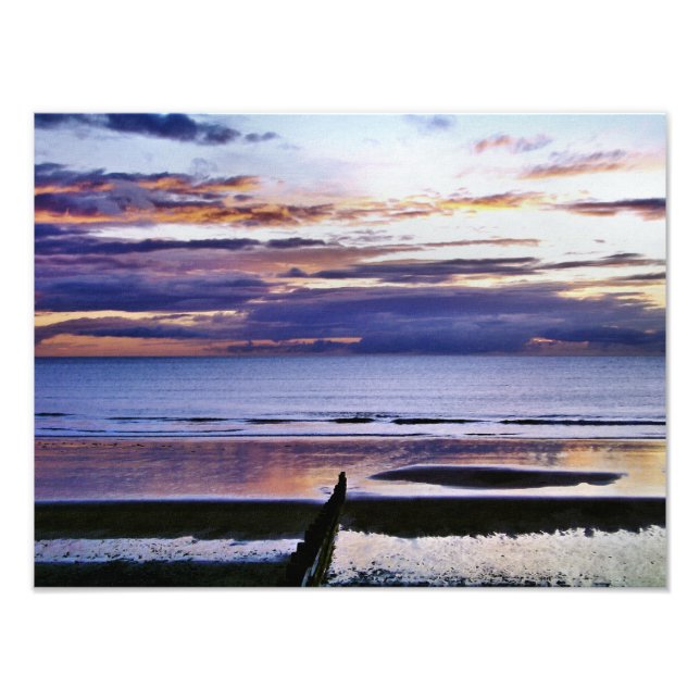SUNSET OVER THE SEA PHOTO PRINT (Front)