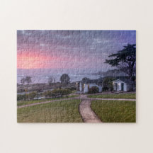 Sunset Over the South Lawn at the Little River Inn