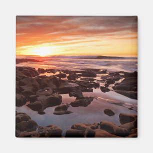 Sunset Over Tide Pools Magnet