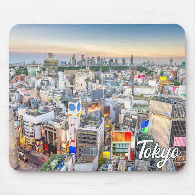 Sunset Over Tokyo, Japan Mouse Pad (Front)