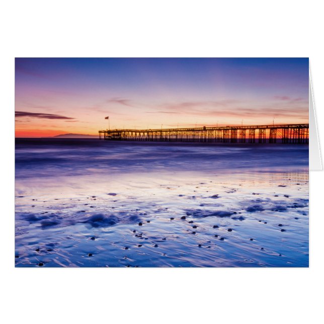 Sunset Over Ventura Pier And Beach (Front Horizontal)