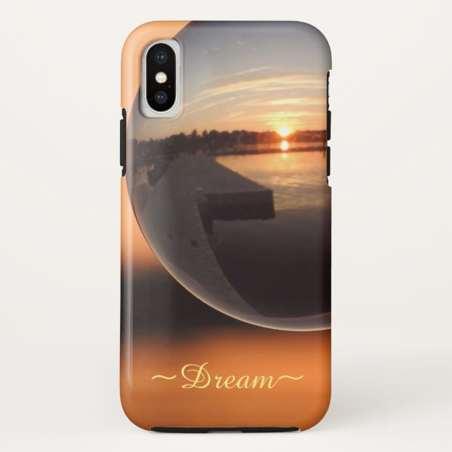 Sunset Over Water Crystal Ball - Dream Case-Mate iPhone Case (Back)