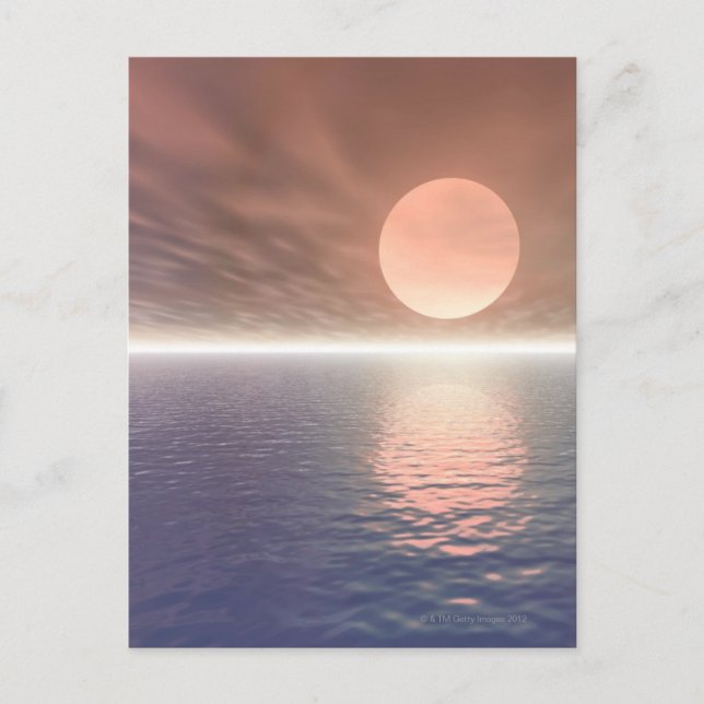 Sunset Over Water Postcard (Front)
