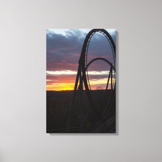 Sunset Over Wildfire Canvas Print (Front)