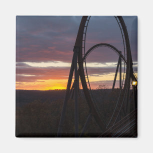 Sunset Over Wildfire Magnet