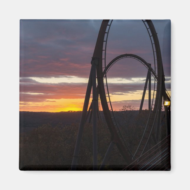 Sunset Over Wildfire Magnet (Front)