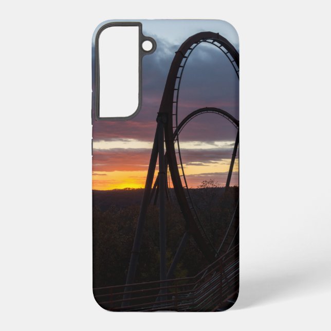 Sunset Over Wildfire Samsung Phone Case (Back)