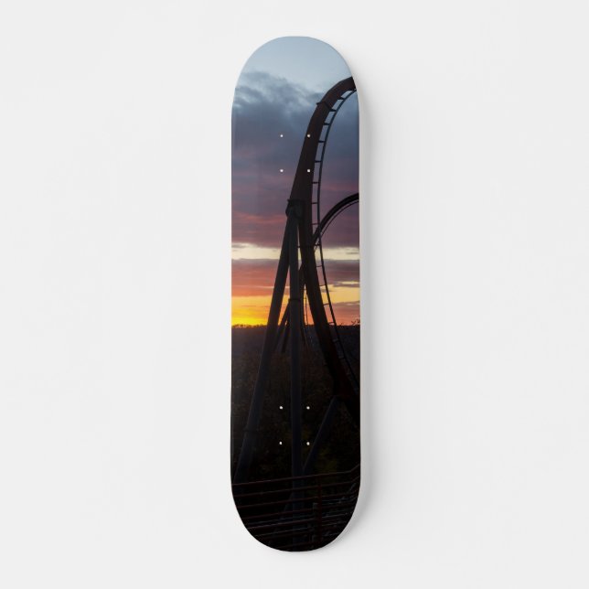Sunset Over Wildfire Skateboard (Front)
