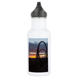 Sunset Over Wildfire Water Bottle
