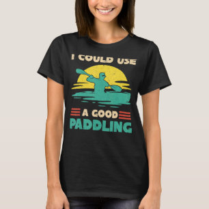 Sunset Paddling Kayaker Kayak Canoe Boating Kayak T-Shirt