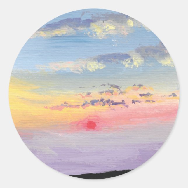 Sunset Painting Stickers (Front)