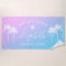 Sunset Palm Trees Girls Vacation Custom Name