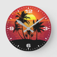 Sunset Palm Trees Silhouette-16514