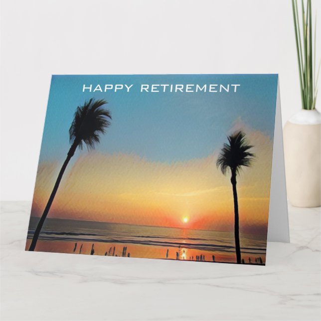 sunset palms farewell card (Front)