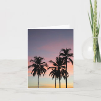 Sunset & Palms Notecard