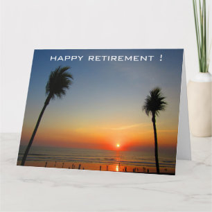 sunset palms retirement card