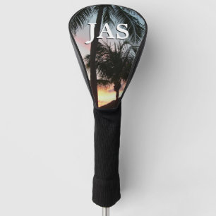 Sunset Palms Tropical Landscape Photography Golf Head Cover