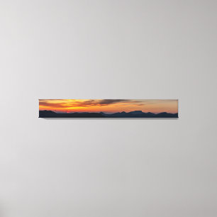 Sunset panorama over Ben Nevis, Lochaber, Scotland Canvas Print