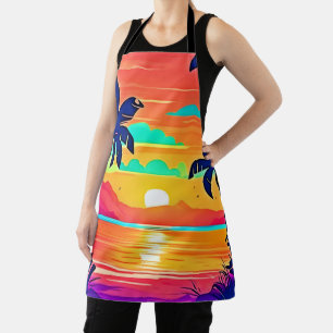 Sunset Paradise Artwork Apron