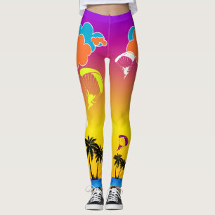 Sunset Paragliding Pixie Leggings