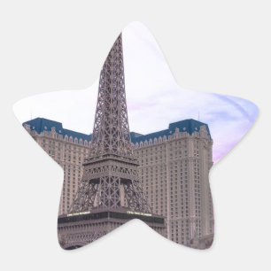 Sunset Paris Las Vegas Tour Eiffel Fake Star Sticker