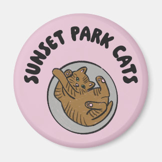 Sunset Park Cats | Aimant | Bobbin Rescue Chat