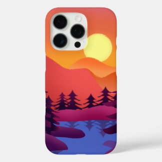 Sunset Peaks - Coque iPhone 16 Pro