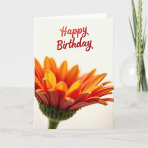 Sunset Petal Birthday Card