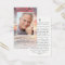 Sunset Photo Memorial Prayer Card