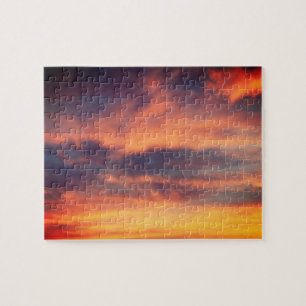 Sunset Picture Scenic Custom Photo Christmas Gift  Jigsaw Puzzle