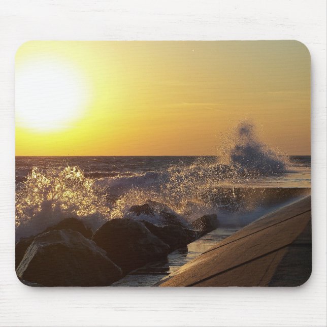 Sunset Pier Mouse Pad (Front)