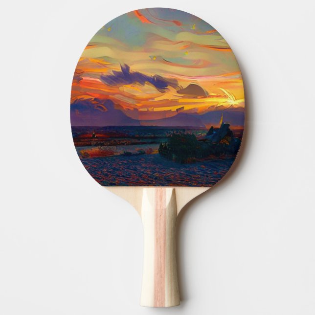 SUNSET PING PONG PADDLE (Front)
