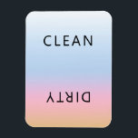 Sunset Pink Orange Dishwasher Clean Dirty Magnet<br><div class="desc">Modern Stylish Sunset Pink Orange Dishwasher Clean Dirty Magnet for indicating dishes in home kitchen.</div>
