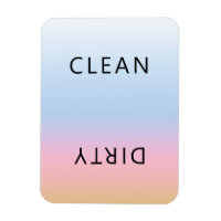 Sunset Pink Orange Dishwasher Clean Dirty Magnet