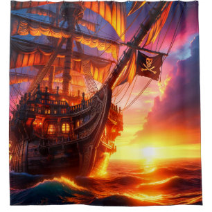 Sunset Pirate Ship