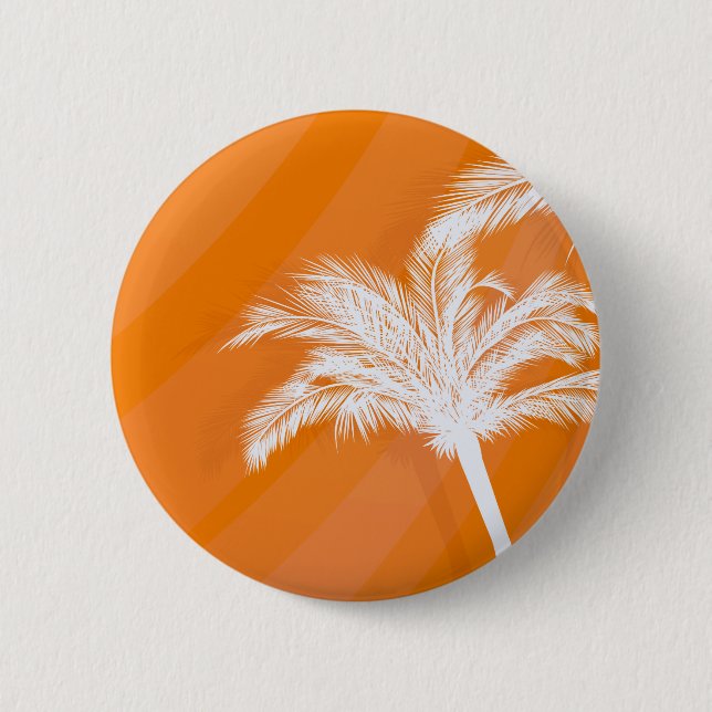 Sunset Plam Trees 2 Inch Round Button (Front)
