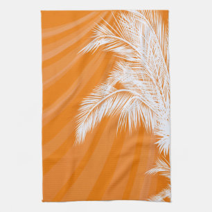 Sunset Plam Trees Kitchen Towel