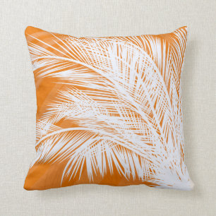 Sunset Plam Trees Throw Pillow