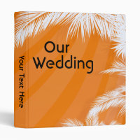 Sunset Plam Trees Wedding Photo Album