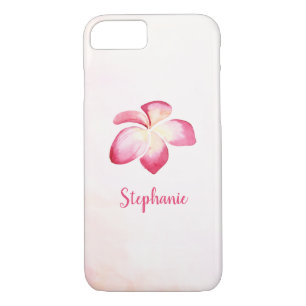 Sunset Plumeria Pink Watercolor Case-Mate iPhone Case