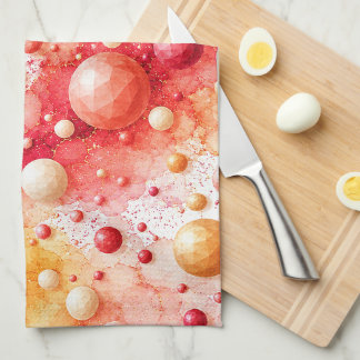 Sunset Poly Bubbles Kitchen Towel