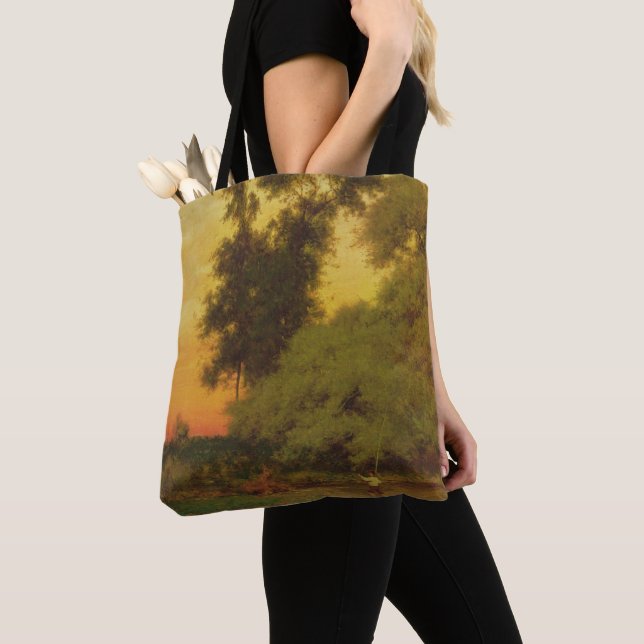 Sunset, Pompton, NJ Tote Bag (Close Up)