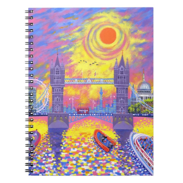 Sunset:Pool Of London 2013 Notebook (Front)