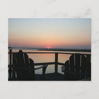 sunset postcard