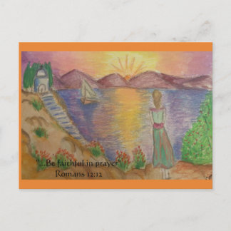 sunset postcard